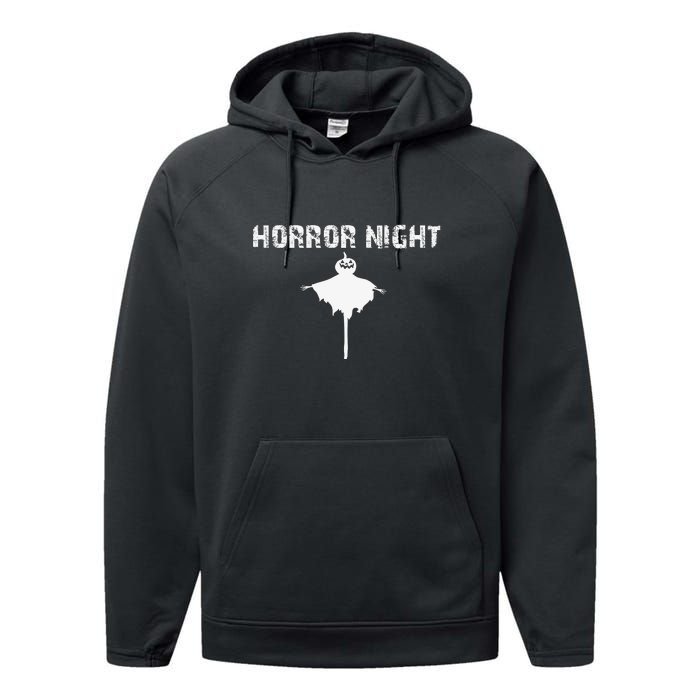 Horror Night | Funny Happy Halloween Performance Fleece Hoodie