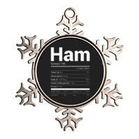 Ham Nutrition Facts Family Matching Christmas Costume Metallic Star Ornament