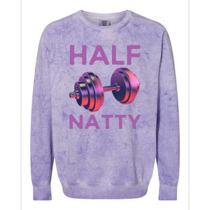 Half Natty Fitness Gym Colorblast Crewneck Sweatshirt