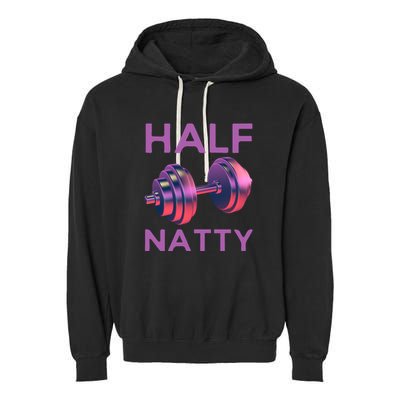 Half Natty Fitness Gym Garment-Dyed Fleece Hoodie