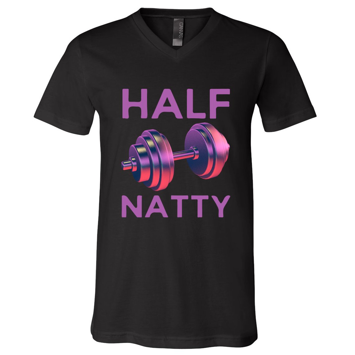 Half Natty Fitness Gym V-Neck T-Shirt