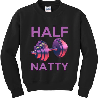 Half Natty Fitness Gym Kids Sweatshirt