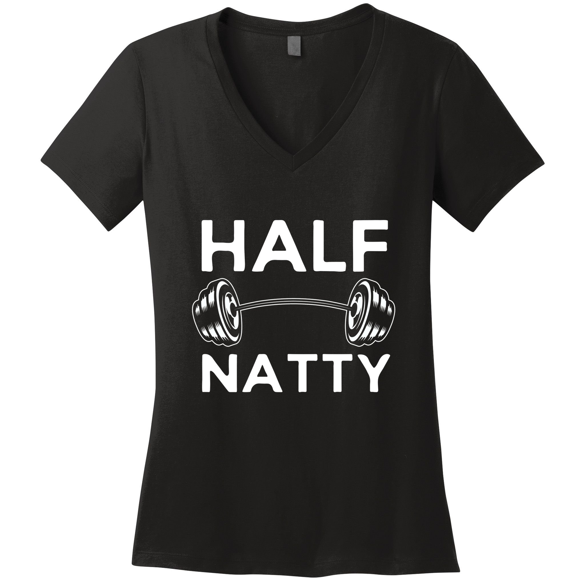 Half Natty Fitness Gym Women's V-Neck T-Shirt