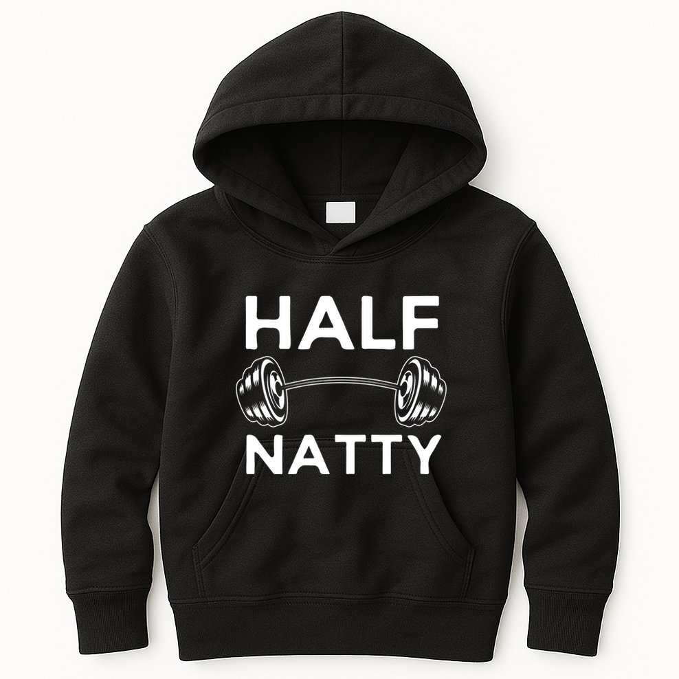 Half Natty Fitness Gym Kids Hoodie