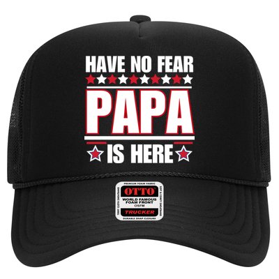 Have No Fear Papa Is Here Funny Paworful Father's Day Saying Trucker Hat