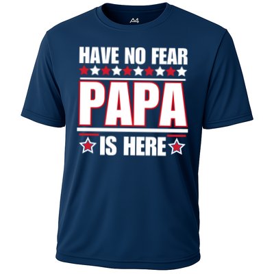 Have No Fear Papa Is Here Funny Paworful Father's Day Saying Performance Shirt