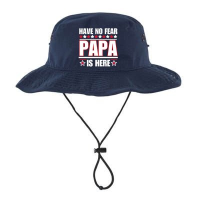 Have No Fear Papa Is Here Funny Paworful Father's Day Saying Legacy Cool Fit Booney Bucket Hat