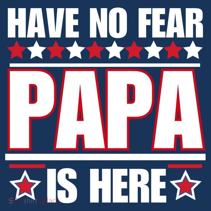 Have No Fear Papa Is Here Funny Paworful Father's Day Saying Pom Pom 12in Knit Beanie