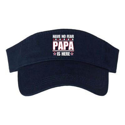 Have No Fear Papa Is Here Funny Paworful Father's Day Saying Valucap Bio-Washed Visor