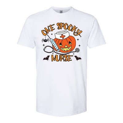 Halloween Nurse Funny Gift Nurses One Spooky Nurse Gift Softstyle CVC T-Shirt