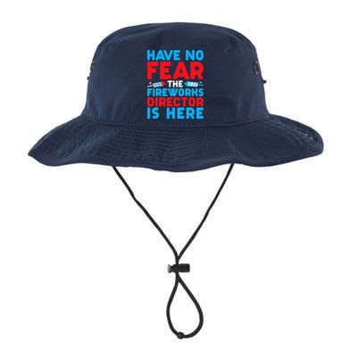 Have No Fear Fireworks Director Is Here Funny July 4th USA Bucket Hat