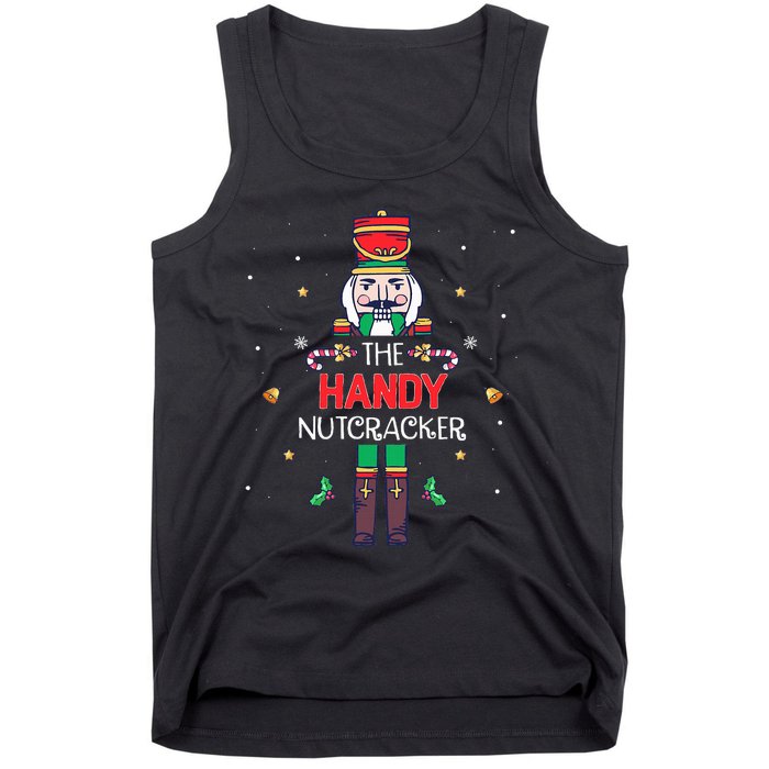 Handy Nutcracker Funny Christmas Family Matching Outfit Tank Top