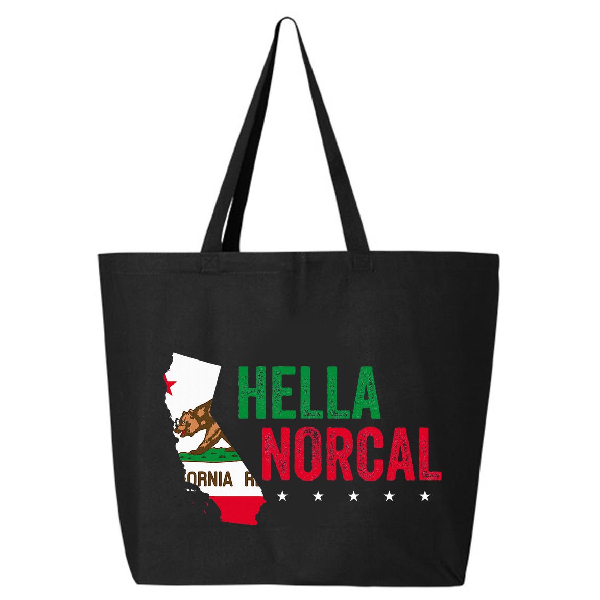 Hella Norcal For California Slang And Norcal 25L Jumbo Tote