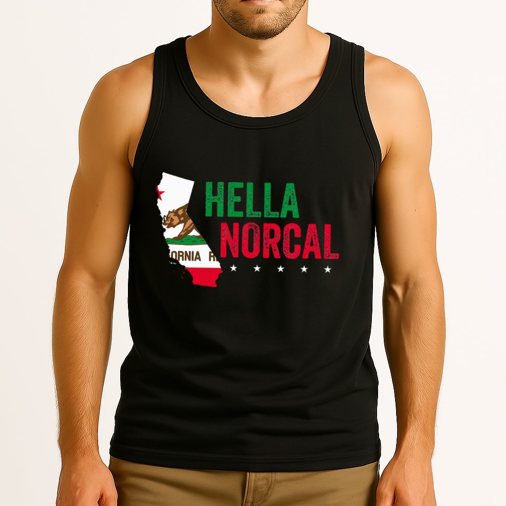 Hella Norcal For California Slang And Norcal Tank Top