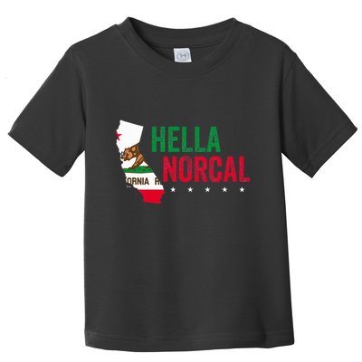 Hella Norcal For California Slang And Norcal Toddler T-Shirt
