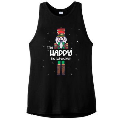 Happy Nutcracker Family Matching Funny Pajama Ladies PosiCharge Tri-Blend Wicking Tank