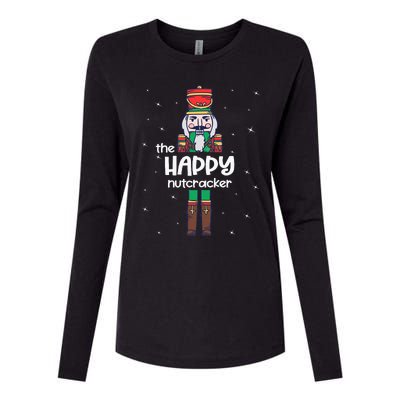 Happy Nutcracker Family Matching Funny Pajama Womens Cotton Relaxed Long Sleeve T-Shirt