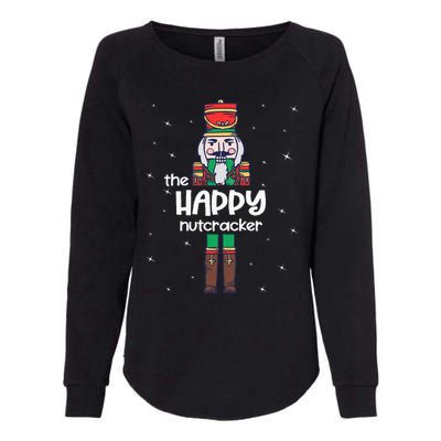 Happy Nutcracker Family Matching Funny Pajama Womens California Wash Sweatshirt