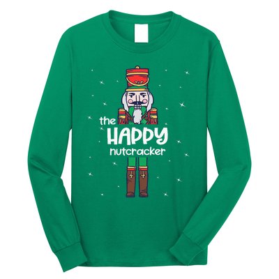 Happy Nutcracker Family Matching Funny Pajama Long Sleeve Shirt