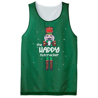 Happy Nutcracker Family Matching Funny Pajama Mesh Reversible Basketball Jersey Tank