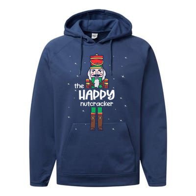 Happy Nutcracker Family Matching Funny Pajama Performance Fleece Hoodie