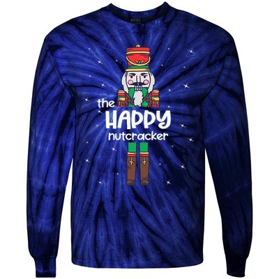 Happy Nutcracker Family Matching Funny Pajama Tie-Dye Long Sleeve Shirt