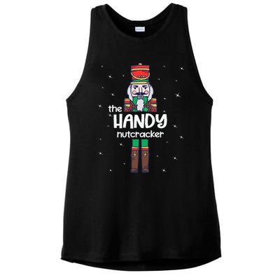 Handy Nutcracker Family Matching Funny Pajama Ladies PosiCharge Tri-Blend Wicking Tank