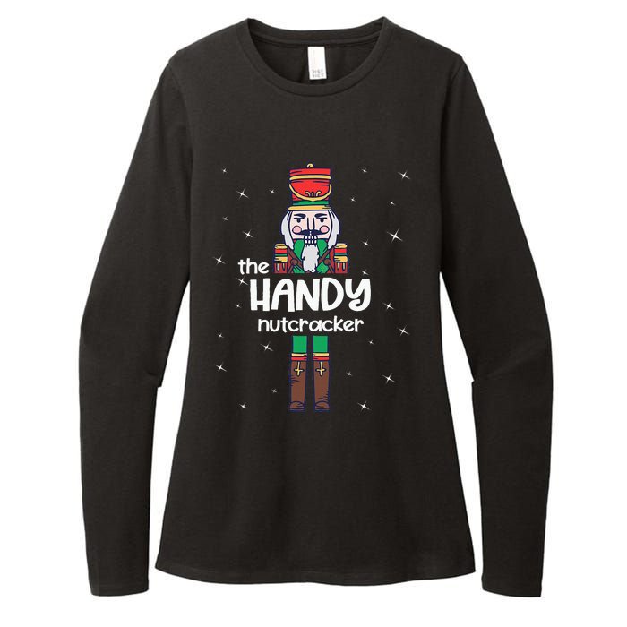 Handy Nutcracker Family Matching Funny Pajama Womens CVC Long Sleeve Shirt