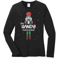 Handy Nutcracker Family Matching Funny Pajama Ladies Long Sleeve Shirt