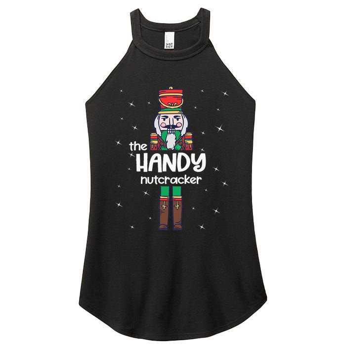 Handy Nutcracker Family Matching Funny Pajama Women's Perfect Tri Rocker Tank