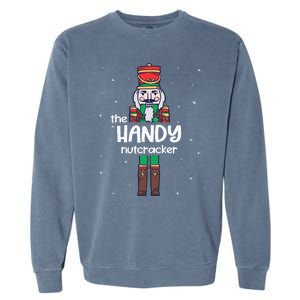 Handy Nutcracker Family Matching Funny Pajama Garment-Dyed Sweatshirt