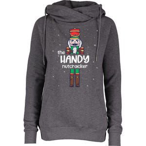 Handy Nutcracker Family Matching Funny Pajama Womens Funnel Neck Pullover Hood