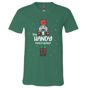 Handy Nutcracker Family Matching Funny Pajama V-Neck T-Shirt