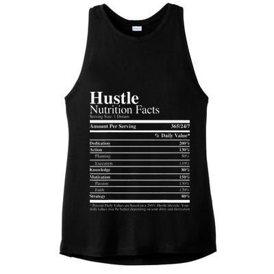Hustle Nutrition Facts Hustle Hard Ladies PosiCharge Tri-Blend Wicking Tank