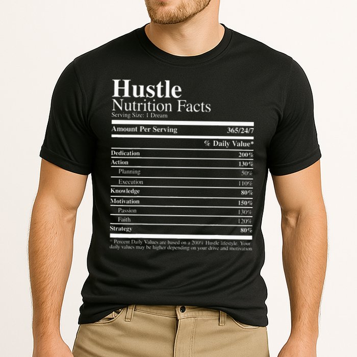 Hustle Nutrition Facts Hustle Hard Cooling Performance Crew T-Shirt