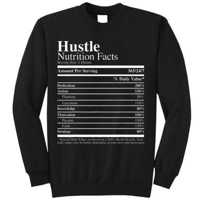 Hustle Nutrition Facts Hustle Hard Sweatshirt
