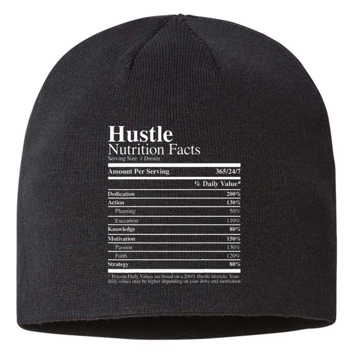 Hustle Nutrition Facts Hustle Hard Sustainable Beanie