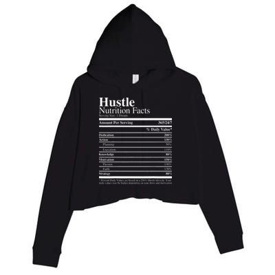 Hustle Nutrition Facts Hustle Hard Crop Fleece Hoodie