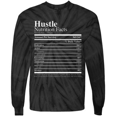 Hustle Nutrition Facts Hustle Hard Tie-Dye Long Sleeve Shirt