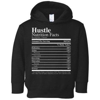 Hustle Nutrition Facts Hustle Hard Toddler Hoodie