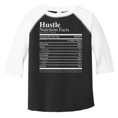 Hustle Nutrition Facts Hustle Hard Toddler Fine Jersey T-Shirt