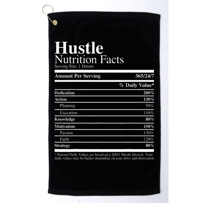 Hustle Nutrition Facts Hustle Hard Golf Towel
