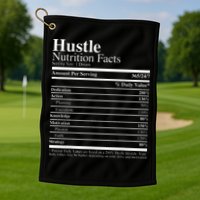 Hustle Nutrition Facts Hustle Hard Golf Towel