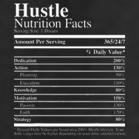 Hustle Nutrition Facts Hustle Hard Golf Towel