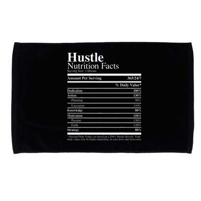 Hustle Nutrition Facts Hustle Hard Microfiber Hand Towel
