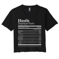 Hustle Nutrition Facts Hustle Hard Women's Crop Top Tee