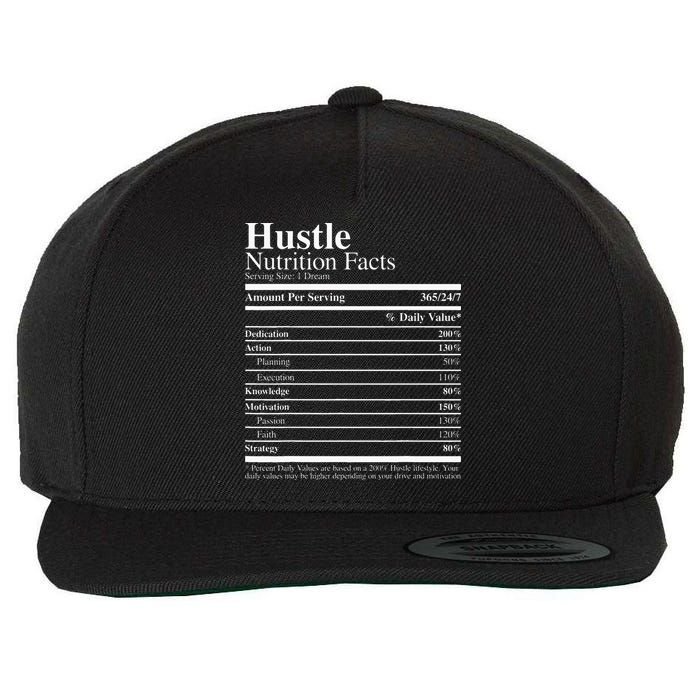Hustle Nutrition Facts Hustle Hard Wool Snapback Cap