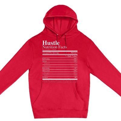 Hustle Nutrition Facts Hustle Hard Premium Pullover Hoodie