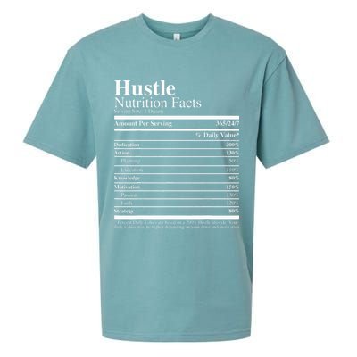 Hustle Nutrition Facts Hustle Hard Sueded Cloud Jersey T-Shirt