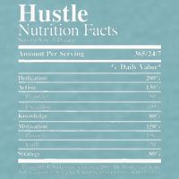 Hustle Nutrition Facts Hustle Hard Sueded Cloud Jersey T-Shirt